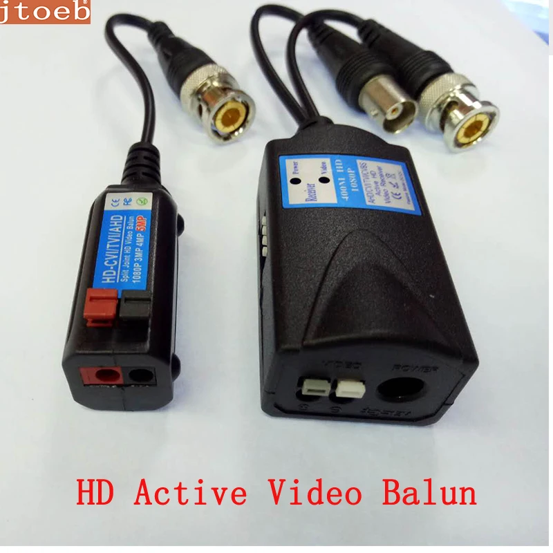 HD активный видеосигнал Balun передача Pal/NTSC CVI/TVI/AHD/CVBS видеосигнал через UTP DC 12 В источник питания до 400 м, работа с passi