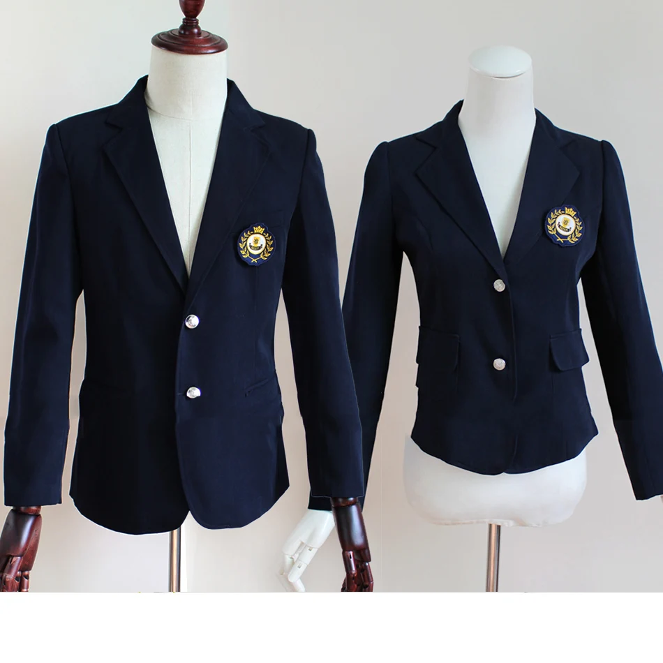 

High Speed!Free! Men's Swim Department High school cosplay Suit jacket Slim JD DK men and women Dark blue School uniforms