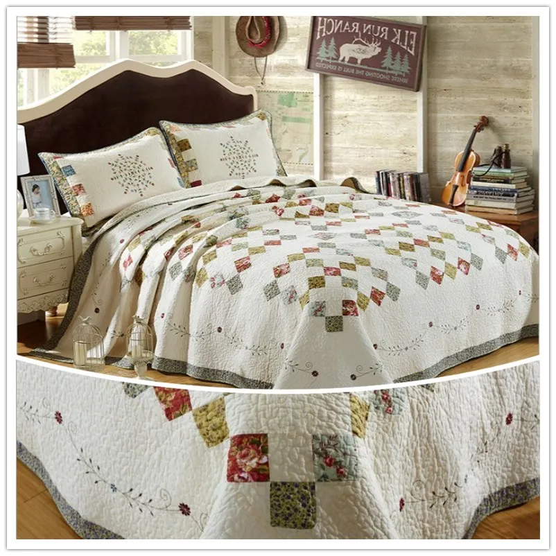 High quality quilted cotton was. Hand stitching stitched quilts