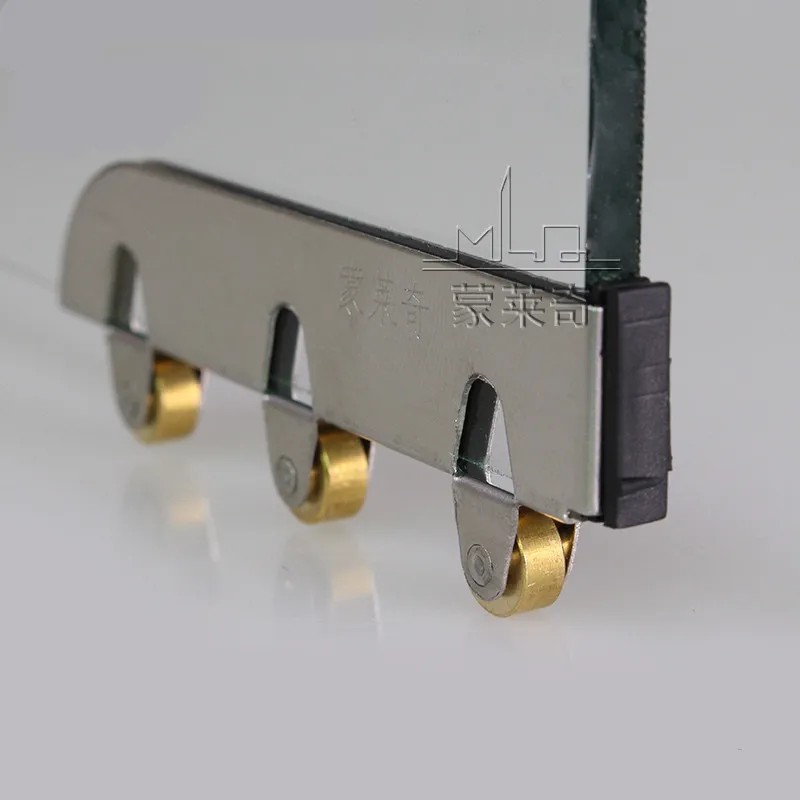 10pcs High Quality Silver Pulley 3 Copper Pulley For 5mm Glass
