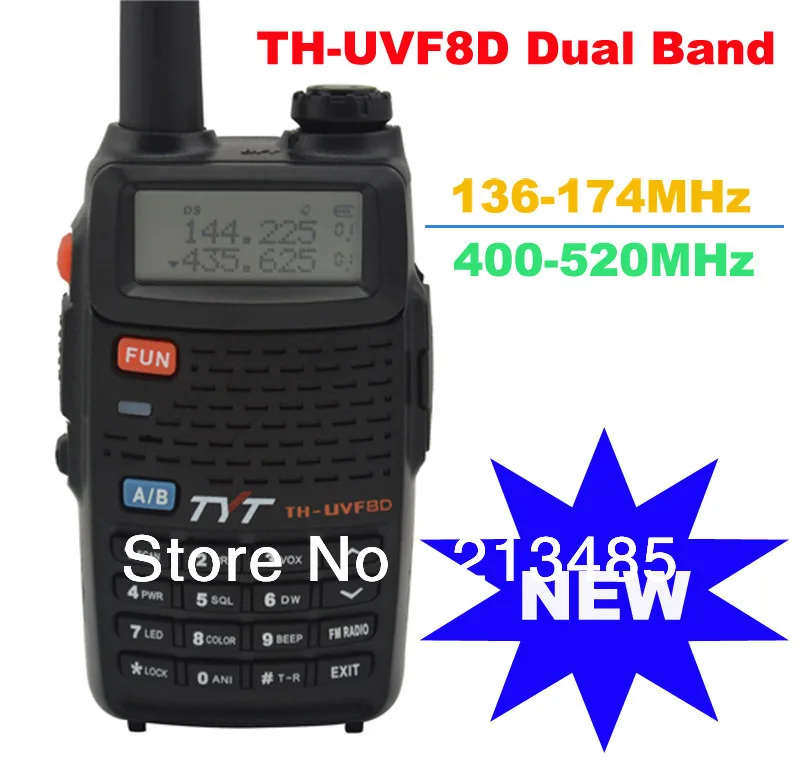 

With Scrambler TH-UVF8D Dual Band 136-174MHz & 400-520MHz 128CH Amateur Handheld Transceiver two way radio with FM Radio