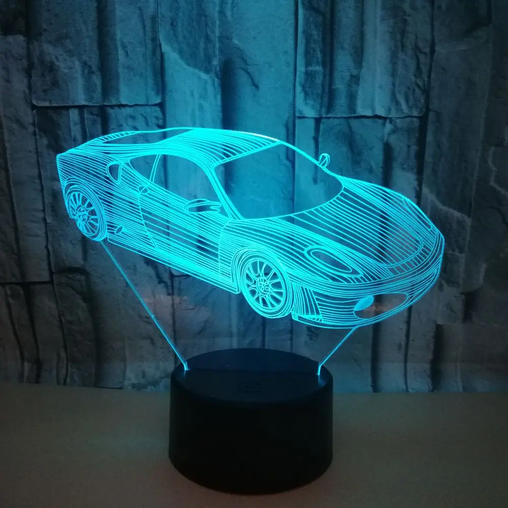 Новые и экзотические продукты оптовая продажа Led Настольная лампа украшения ночь 3d освещение автомобильный подарок настольные лампы для
