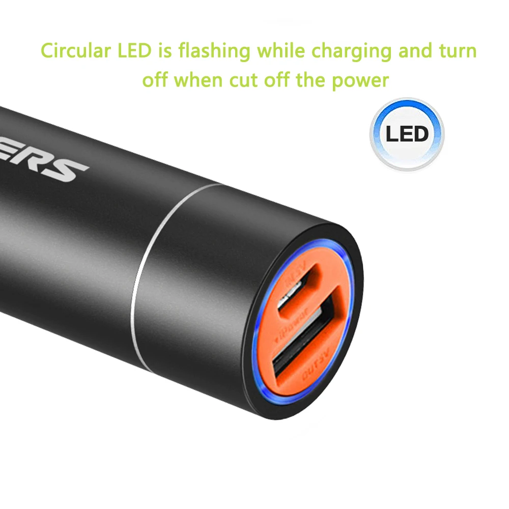 ALLPOWERS Mini Power Bank 3400mAh Dual USB Portable LCD Powerbank External Battery Charger Pack for Mobile Phones ALLPOWERS Mini Power Bank 3400mAh Dual USB Portable LCD Powerbank External Battery Charger Pack for Mobile Phones