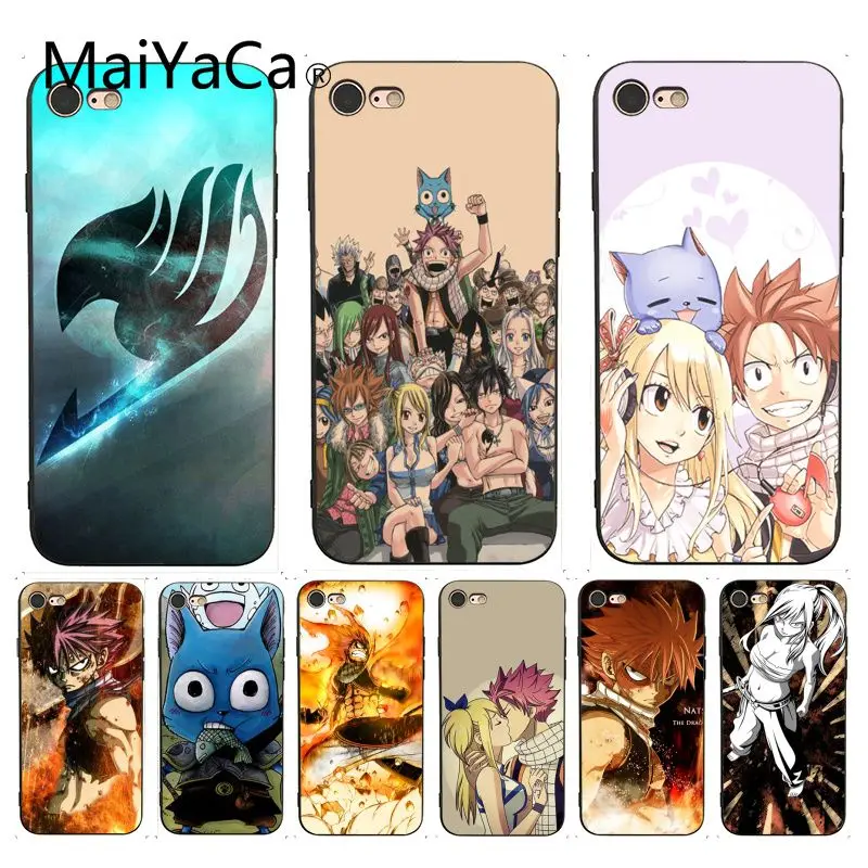 

MaiYaCa Fairy Tail Attractive Phone Accessories Case for iPhone 7 6 X 6S 7 7plus 8 8Plus XS XR SE Case