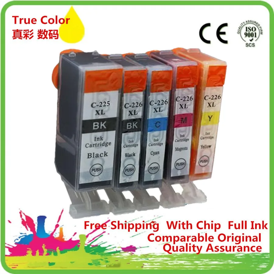 Замена PGI 225 225XL PGI225 PGI225XL CLI 226 чернильный картридж для принтера Canon MG6110 MG6120 MG6220 MG8120