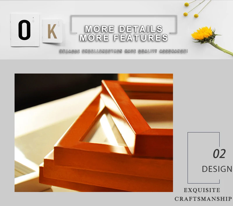 wooden frame photo frame set photo frame set decoration maison photo frame wall poster frame (4)