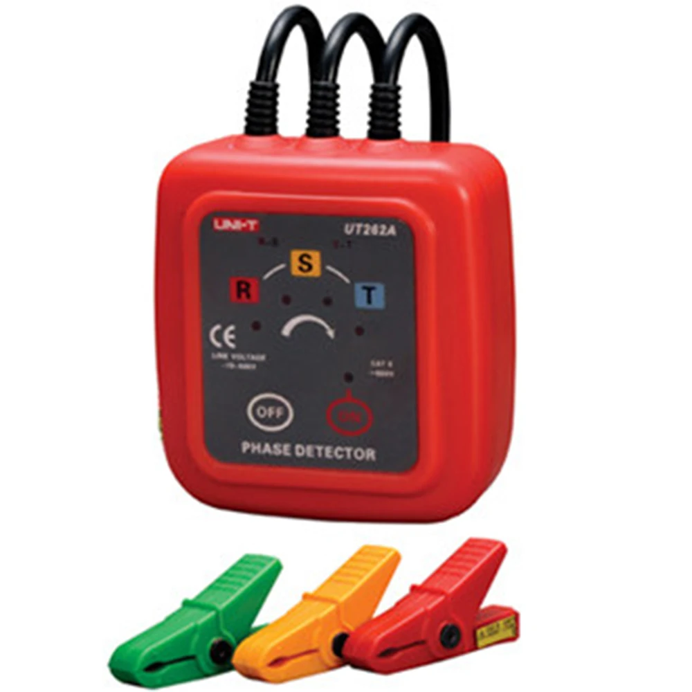

UNI-T UT262A Non-Contact 3 Phase Sequence Rotation Detector Testers Indicator Detector Meter LED Display Buzzer Diagnostic- tool