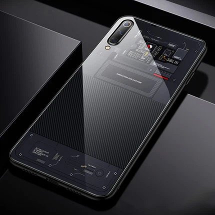 A12 Чехол для xiaomi mi 9 explore ore, древнее стильное закаленное стекло, Жесткий ПК стеклянный чехол для xiaomi mi 9 explore ore mi 9 pro, силиконовый бампер - Цвет: A12