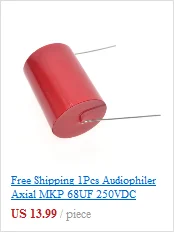 5 шт. Audiophiler Осевая MKP 0,1 мкФ 630v 104/630v HIFI DIY аудио класса конденсатор с алюминиевой крышкой для лазерной трубки Гитары ампер