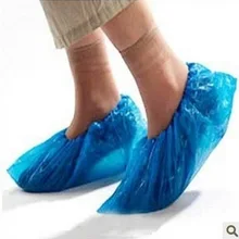 100 шт пластиковый протектор Толстая Чистящая обувь покрытие Синие Защитные колпачки водонепроницаемые одноразовые бахилы дождливый день ковер пол