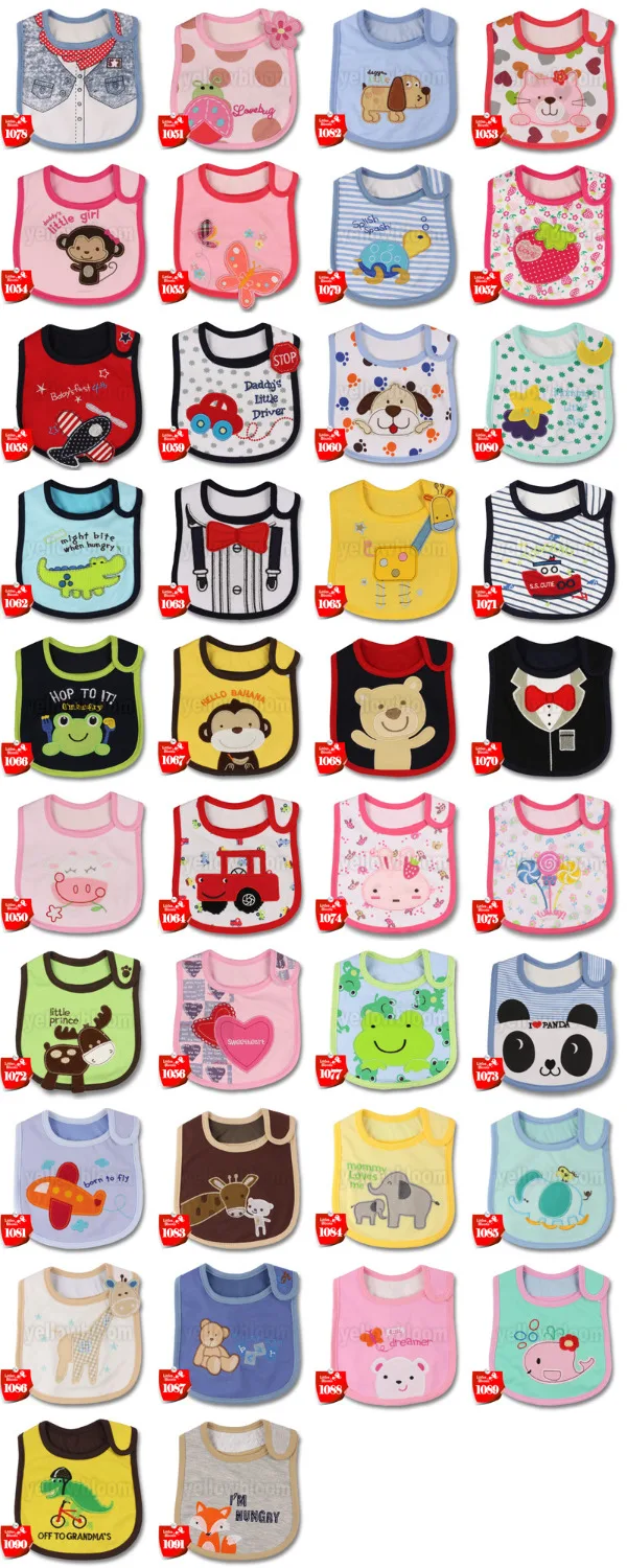 [Littles & Bloomz] Детские нагрудники для кормления мальчиков и девочек