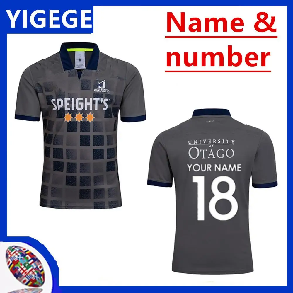 

2018 Highlanders super rugby training jersey New Zealand Super Rugby new Zealand Highlanders rugby size S-3XL (can print)