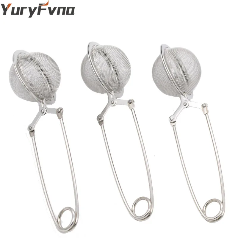 

YuryFvna 3 Pcs Tea Strainer Stainless Steel Tea Mesh Ball Filter Stable Tea Ball Mesh Infuser Loose Leaf Tea Mulling Spices
