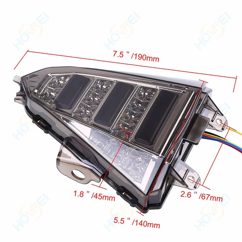 Мотоцикл светодиодный задний остановка тормозов задний свет поворотник Встроенная задняя подсветка для Yamaha R15 2013 индикаторная лампа