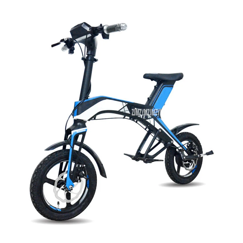 Cheap Electric Bike Bluetooth Speaker Mini Two Wheels Folding Bike 4400mah 48V Lithium Battery Bicycle Adult Pedal Scooter Convenient 1