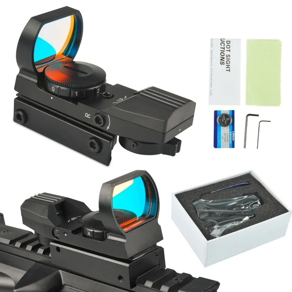 Высокое качество Тактический мм 22-33 мм объективный объектив Reflex Red Dot Sight Riflescope с мм 20 мм рельсовым креплением fit Rifle Охота