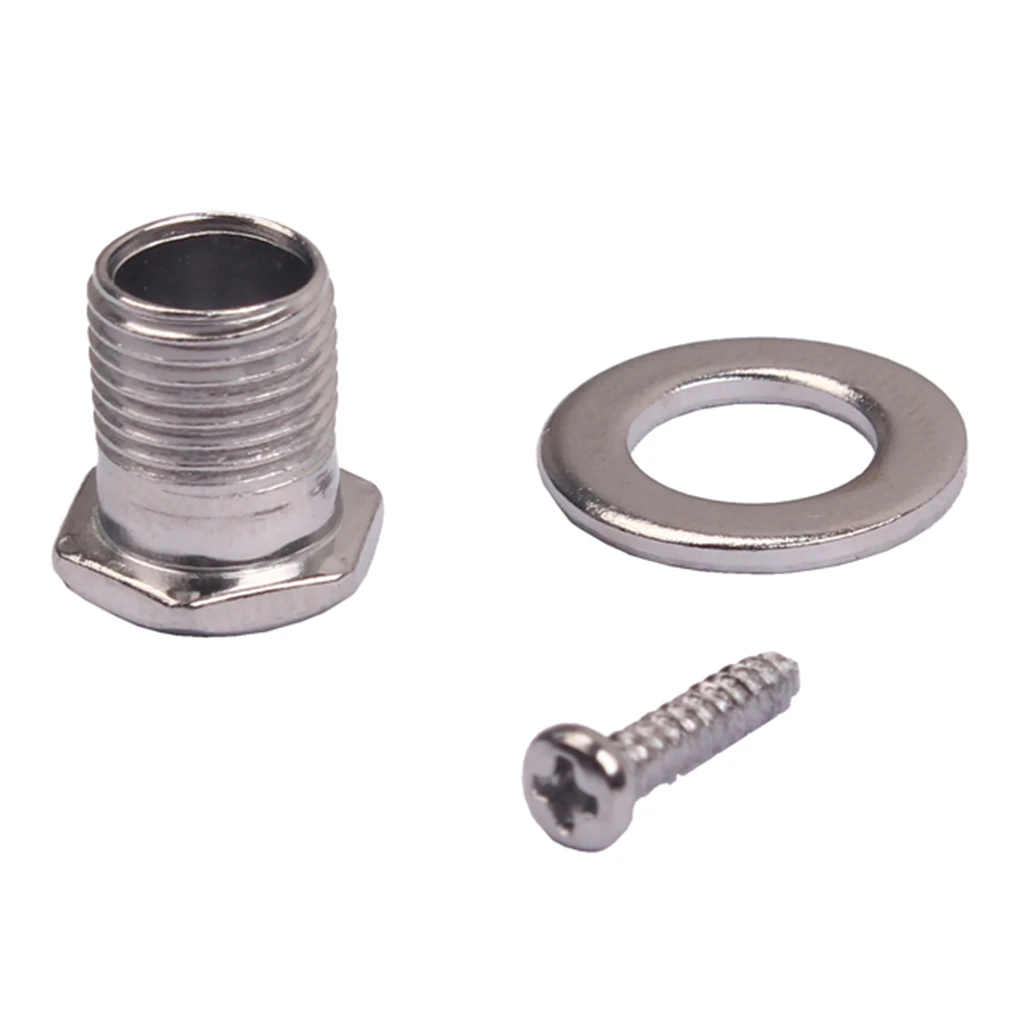 10Pcs Hex Threaded Bushing Ferrules Mounting Screw for Ukulele Guitar Tuning Peg Tuner Machine Heads