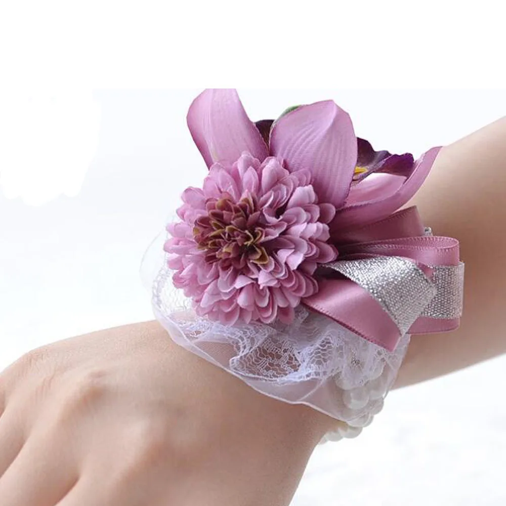 2 Pcs\lot 100 New Creativity Custom made Silk Artificial Corsages