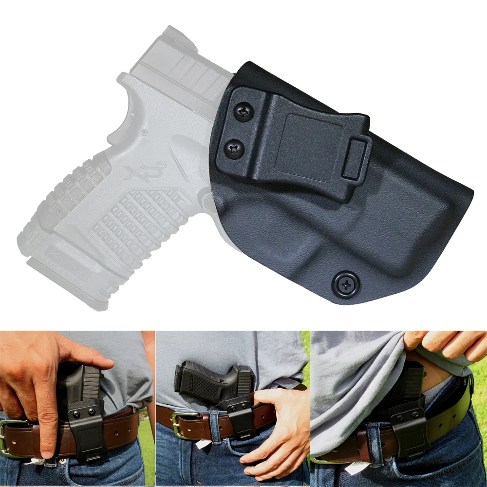 

IWB KYDEX HOLSTER FITS: SPRINGFIELD XD-S 3.3" 9MM/.40S&W/.45ACP SINGLE STACK