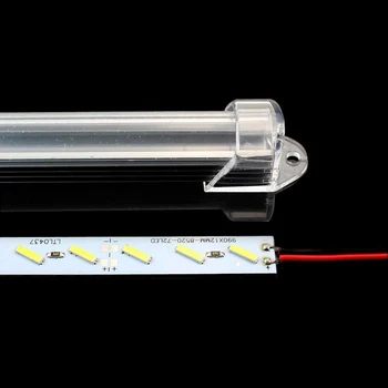 

50pcs DC12V 8520 led rigid hard strip LED Bar Light 8520 with Transparen&Milky cover Aluminum groove 72Led/1m warm cold white