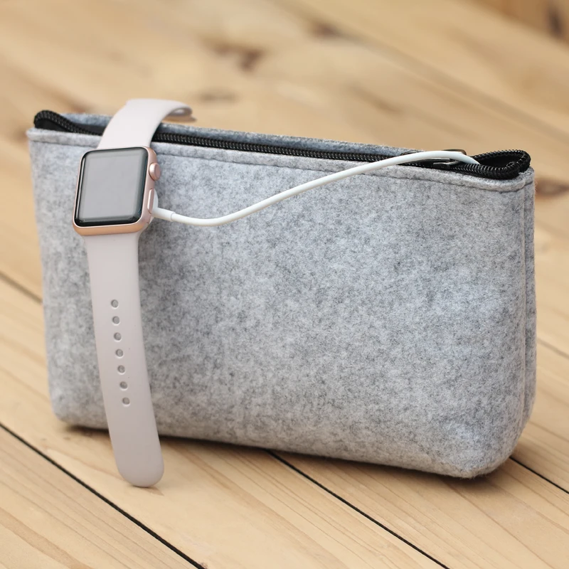 Bolsa de almacenamiento de Banco de energía con cremallera de moda Mini bolsa de fieltro para datos Cable ratón Organizador de viaje Gadget electrónico bolsas organizadoras Bolsa de almacenamiento de Banco de energía con cremallera de moda Mini bolsa de fieltro para datos Cable ratón Organizador de viaje Gadget electrónico bolsas organizadoras