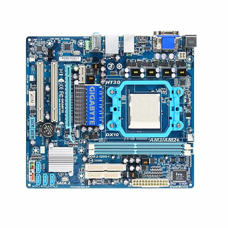 Для Gigabyte GA-MA78GME-S2H оригинальная б/у материнская плата для настольного компьютера