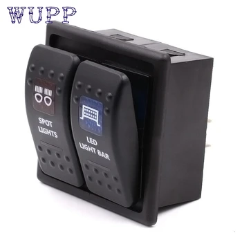 

Car-styling wupp Switches 2 Gang Rocker Switch Housing Clip Panel Assembly Holder FOR ARB Carling td11 dropship