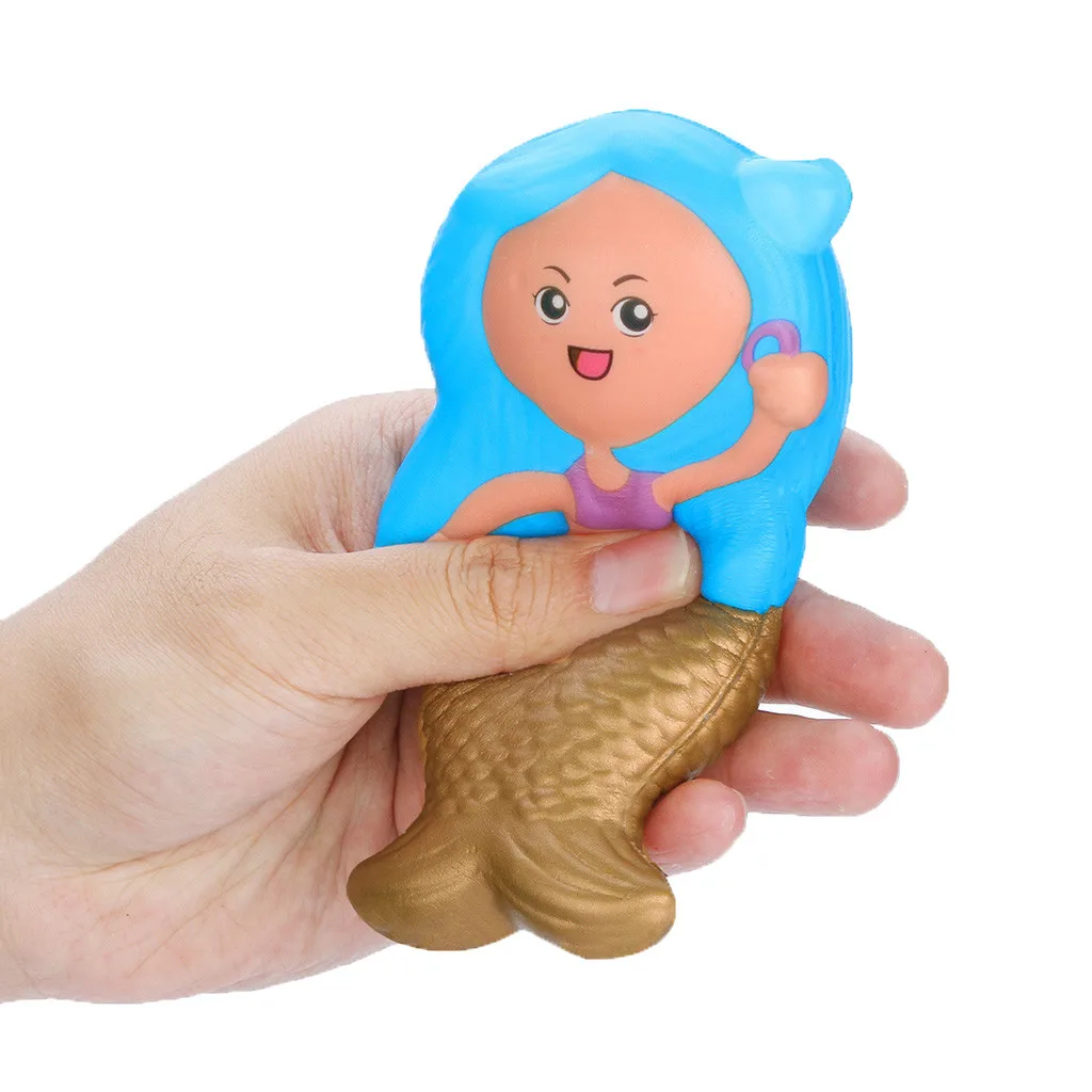 Squishies Toy Kawaii Mermaid Slow Rising Cream Scented Stress Relief Toys Gifts silicone squishy Squeeze Toy scuishies blandos