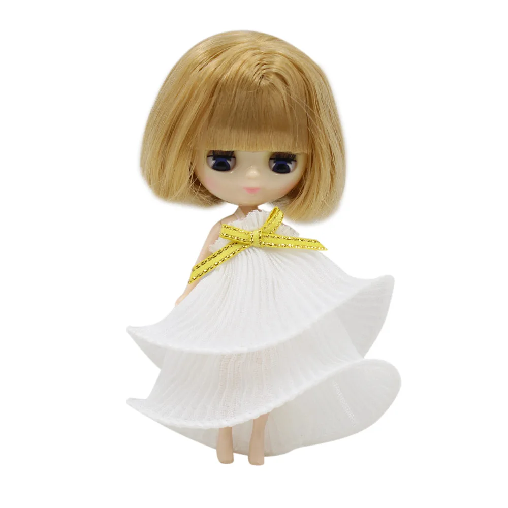 DBS Mini blyth doll New cute brown wild short hair diy high quality nude 11cm