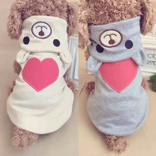 Cotton Bear Suit Hoodies for Small Dogs
