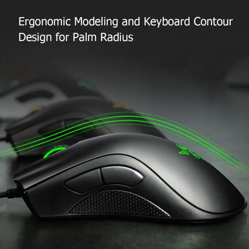 Razer DEATHADDER ELITE mouse s USB Проводная эргономичная игровая мышь с подсветкой 16000 dpi программируемая оптическая мышь для макросъемки