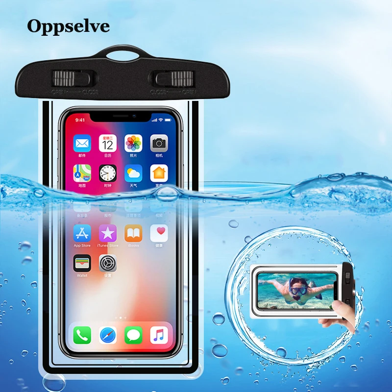 

Universal Waterproof Case For iPhone X XS XR 8 Samsung Note 9 S9 Cover Pouch Underwater Phone Case For Phone Coque Funda Capinha
