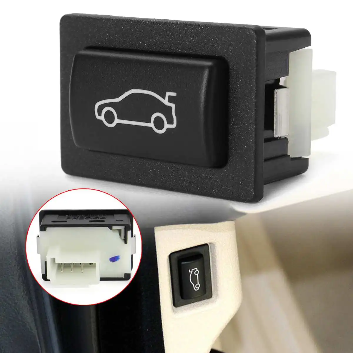 Черная кнопка разблокировки багажника автомобиля для BMW F20 F30 F35 F10 F11 F18 E84 61319200316 Кнопка разблокировки багажника