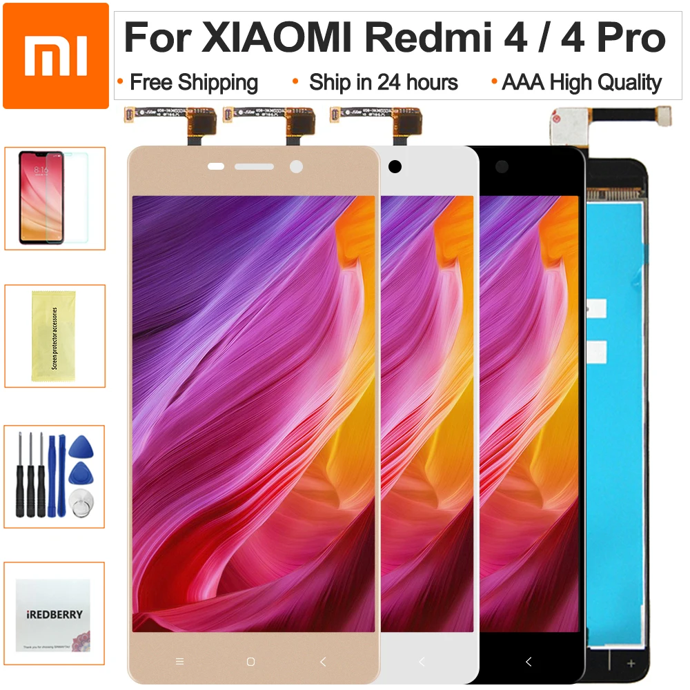 

5.0 inch For Xiaomi Redmi 4 Pro LCD display Touch Screen Digitizer Sensor Assembly for Redmi 4 Redmi4 / Prime Replacement Parts