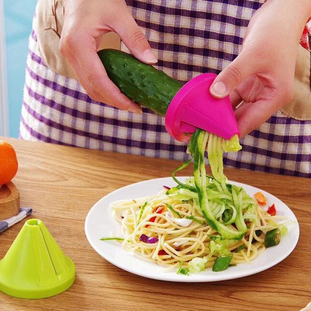 1 шт. креативная модель воронки спиральный Строгальщик для овощей Shred устройство приготовления салата морковь редис резак кухонные принадлежности гаджеты