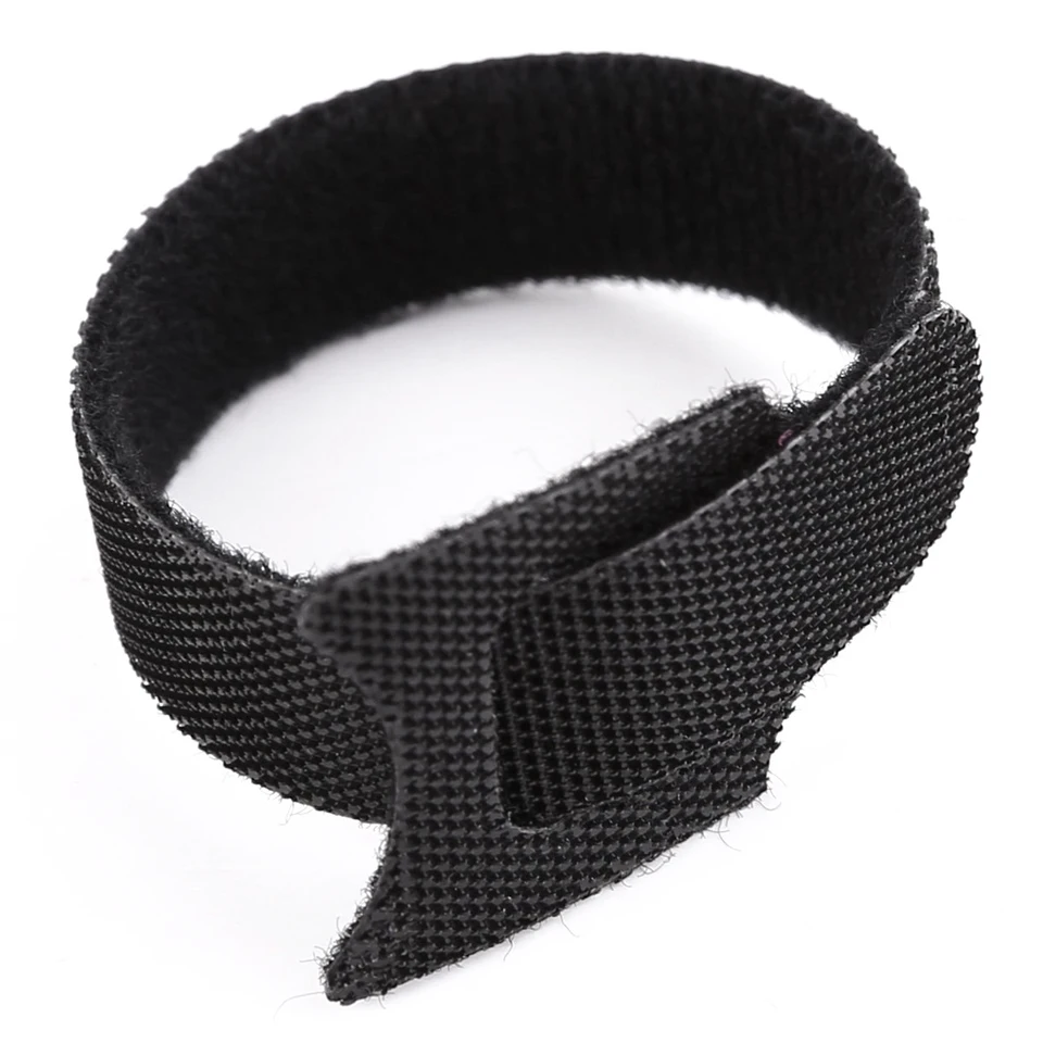 50x Cable Velcro M Eyelet 200 x 20 MM Black Cable Velcro Cable Ties Velcro Straps