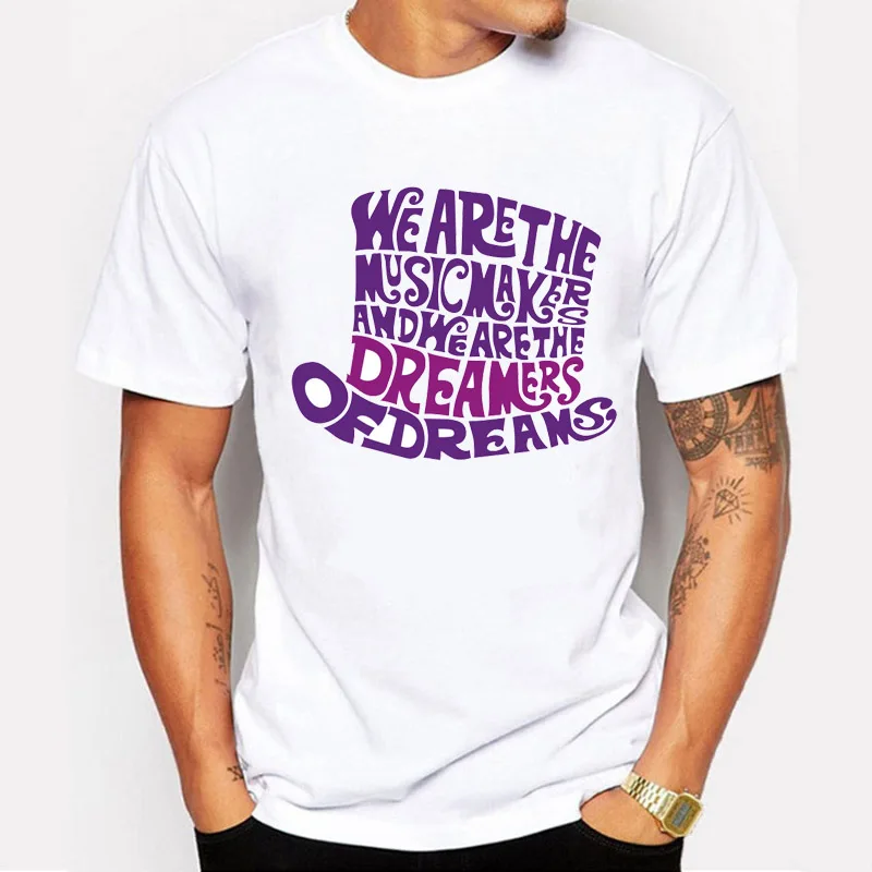 2017 New Fashion men's Letter hat Printed Tee Shirts Short Sleeve T-shirt | Мужская одежда