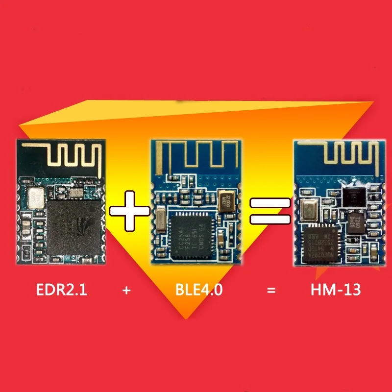 

1 pcs x HM - 13 dual mode bluetooth 4.0 module support SPP BLE master and slave all in one long range PLATE NOT INCLUDED HM-13