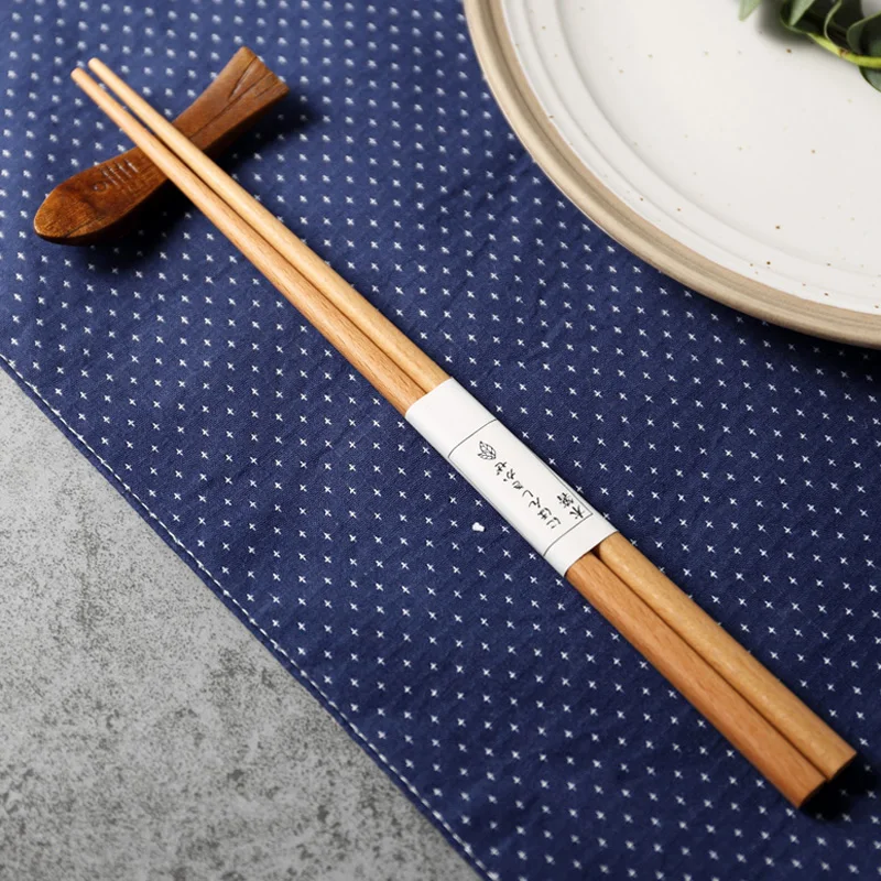 2 Pairs Wooden Chopsticks Chinese Reusable Chopsticks Set Wood Sticks for Dining Food Sushi Chopsticks Tableware Wooden Utensils (9)