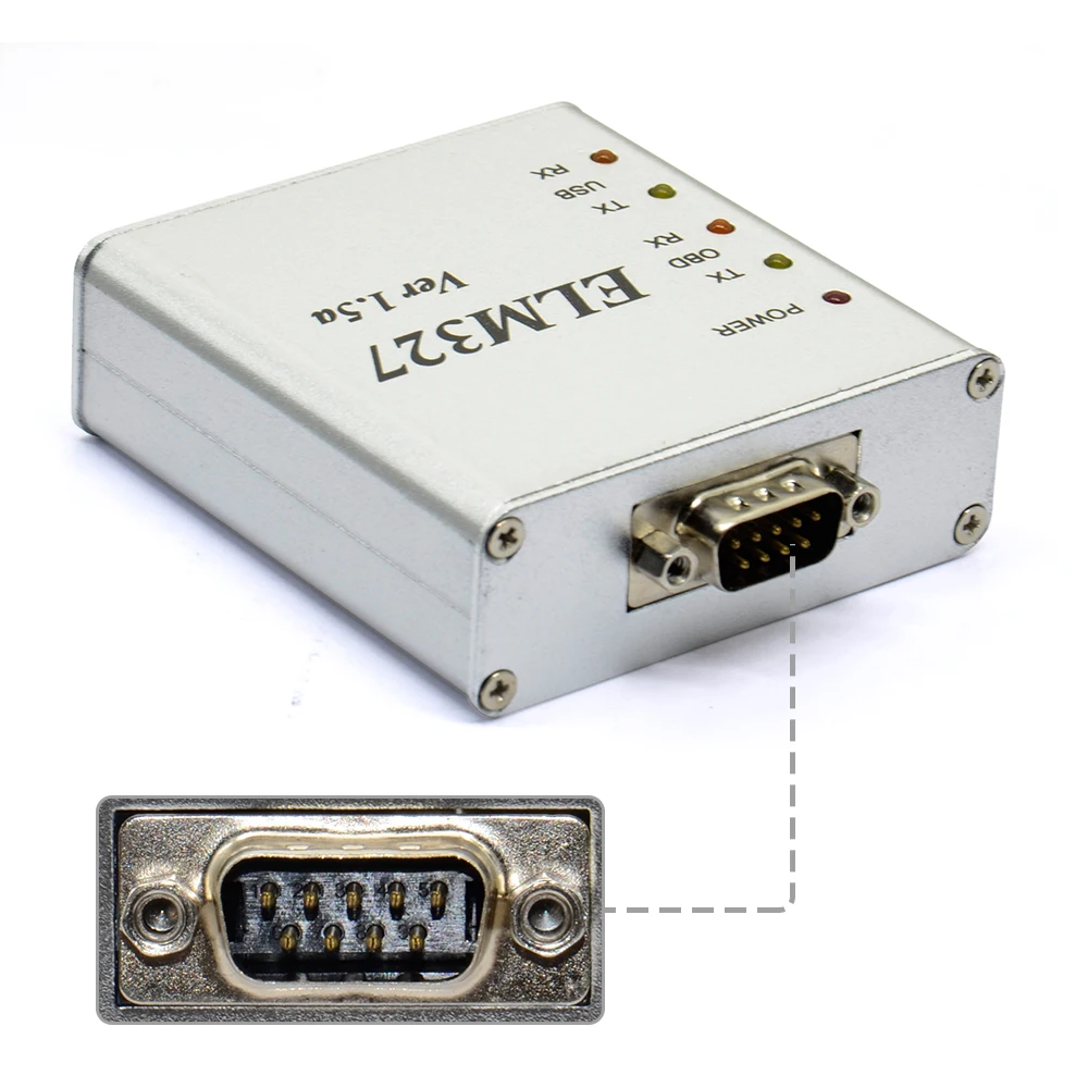 Новейший ELM327 металлический V1.5/V1.5a OBD2 автоматический диагностический инструмент ELM 327 USB металлический интерфейс считыватель кода сканер