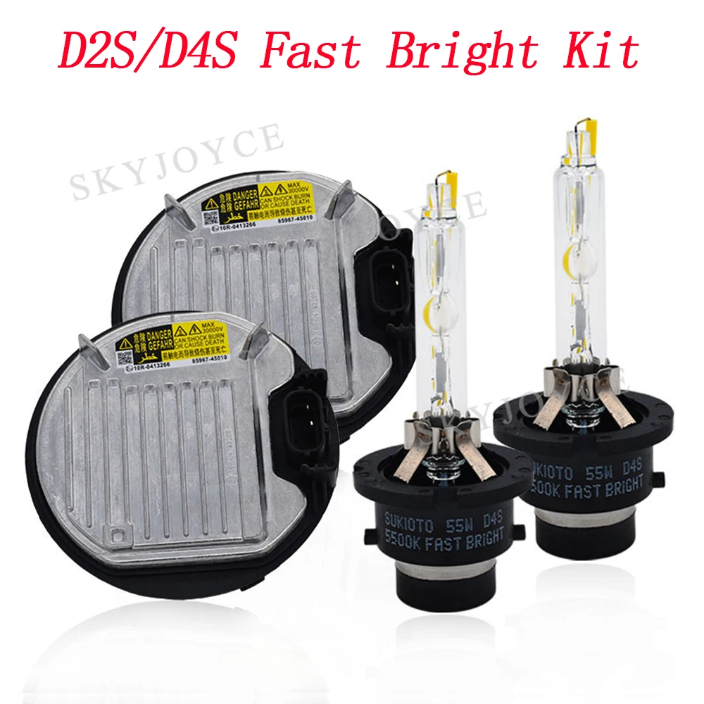 Набор для фар 55 Вт быстрая и яркая лампа D2S D2R D4S D4R HID комплект 85967 45010 блок