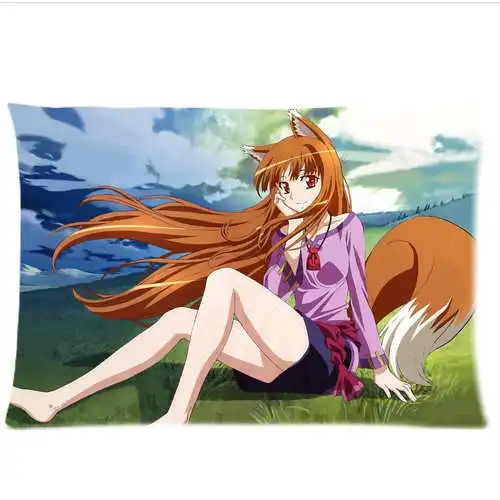 1385 5 De Réductioncirnos Store épices Et Loup Anime Personnages Sexy Oreilles Danimaux Fille Holo Coussin 2 Côtés Taie Doreiller In Taie