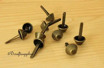 

purse feet bag feet handbag feet metal feet 30 pcs 15 mm Old brass G21