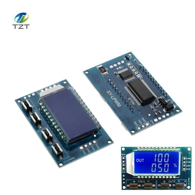 

1Hz-150Khz Signal Generator PWM Board Module Pulse Frequency Duty Cycle Adjustable Module LCD Display 3.3V-30V 1Hz - 150Khz