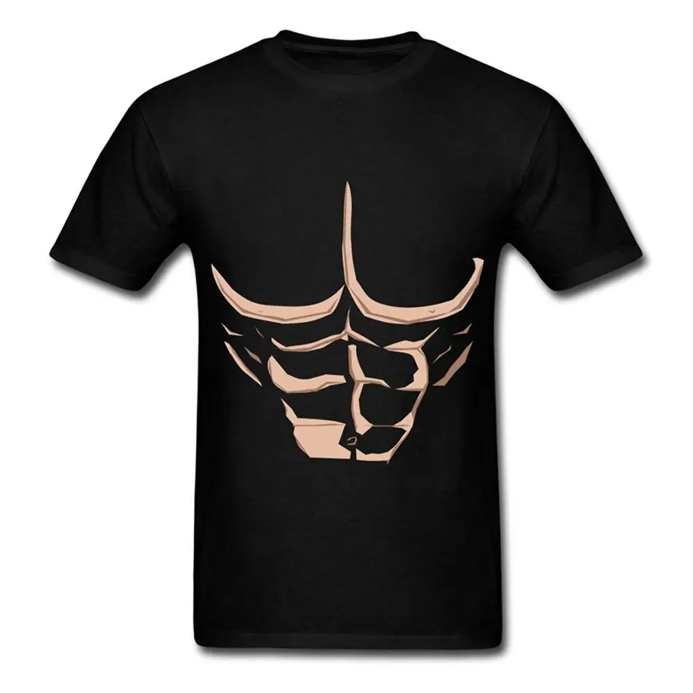 Pecs & Abs Men's T Shirt Adult 100 Cotton Customized Tees Print Tee Men Short Sleeve Clothing