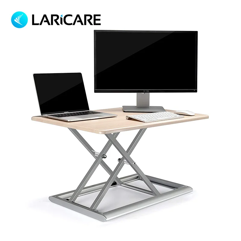 LairCare الجلوس الوقوف مكتب للحاسوب شخصي. ارتفاع قابل للتعديل و مكتب عمل. دعم جميع محمول ، مراقب ، المتكاملة الكمبيوتر