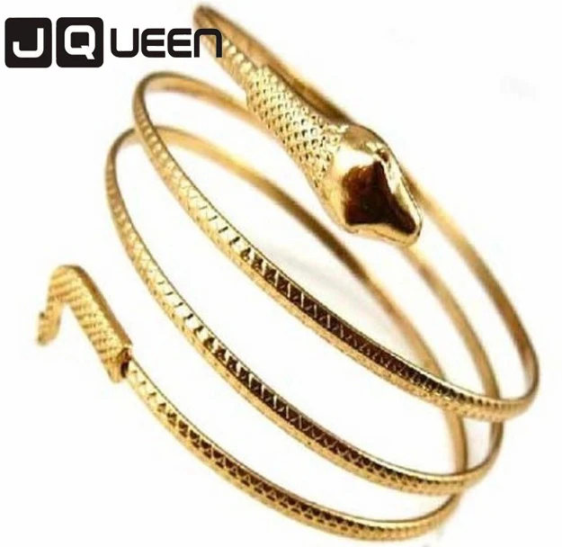 

Punk Fashion Coiled Snake Spiral Upper Arm Cuff Armlet Armband Bangle Bracelet Women/Men Jewelry Party Barcelets NYBR17
