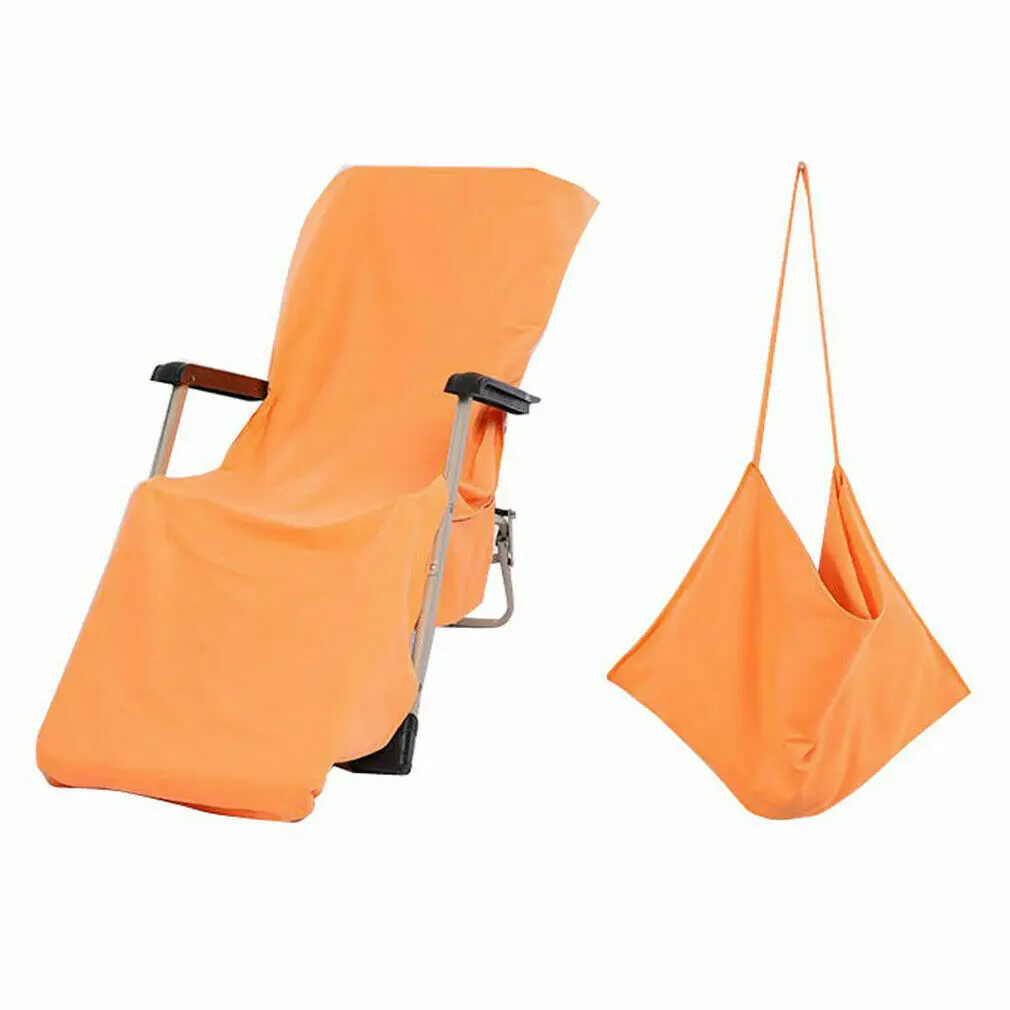 Новая модная летняя накидка на стул для шезлонга, многофункциональная пляжная сумка для бассейна, полотенце из микрофибры для сада, отдыха на открытом воздухе SM