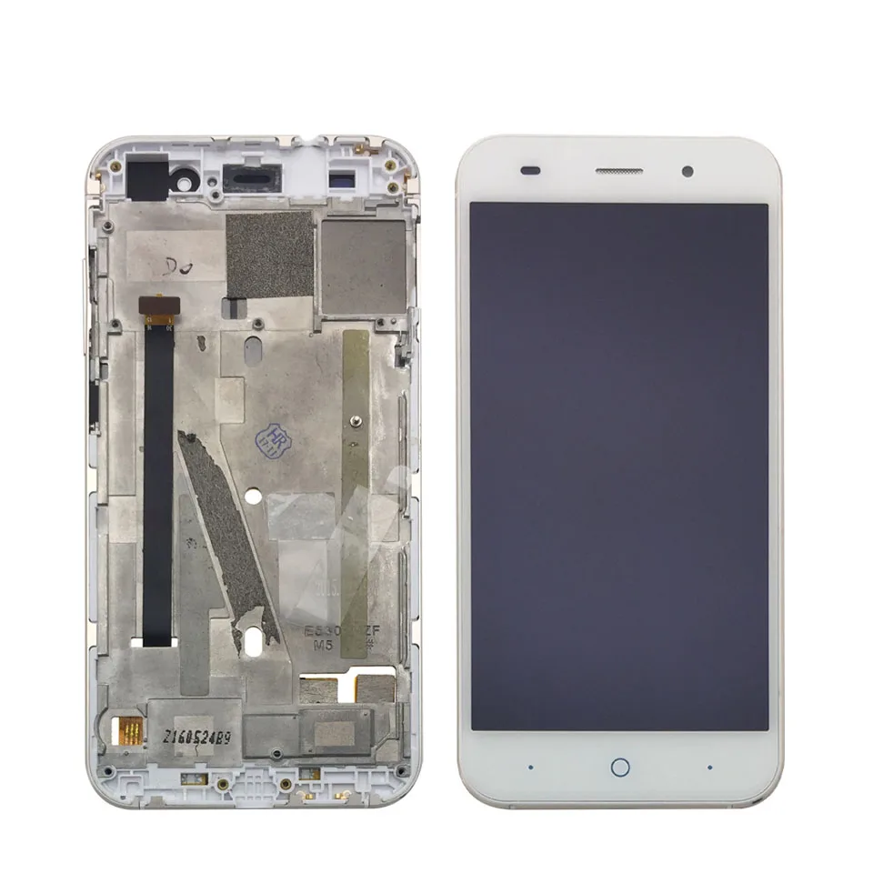 1   ZTE V6 X7 LCD Display With Frame White (2)