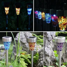 3 шт./компл. открытый светодиодный садовый светильник Водонепроницаемый Панели солнечные светодиодный светильник Точечный светильник для сада на солнечных батареях напольный светильник